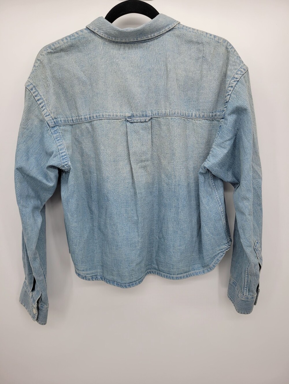 J Crew Étienne cropped button-up shirt in chambray CT065 Size XS - Picture 4 of 6